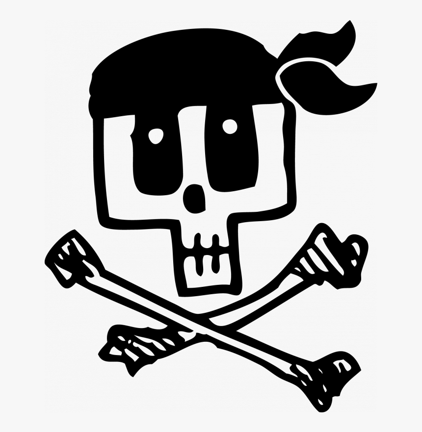 Drawing Pirates Pirate Skeleton Transparent Png Clipart - Skull, Png Download, Free Download