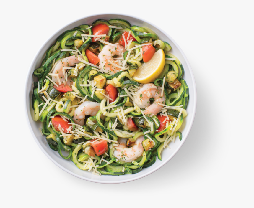 Zucchini Shrimp Scampi - Caesar Salad, HD Png Download, Free Download