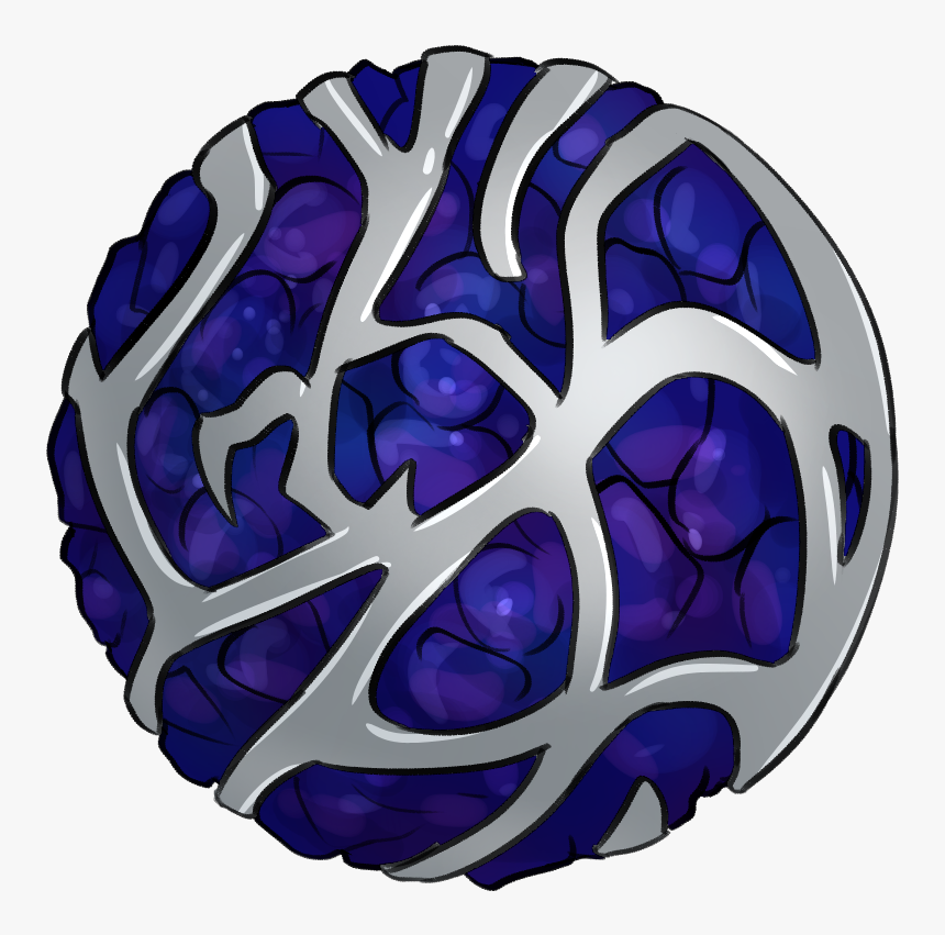 Blue And Silver Orb - Illustration, HD Png Download, Free Download