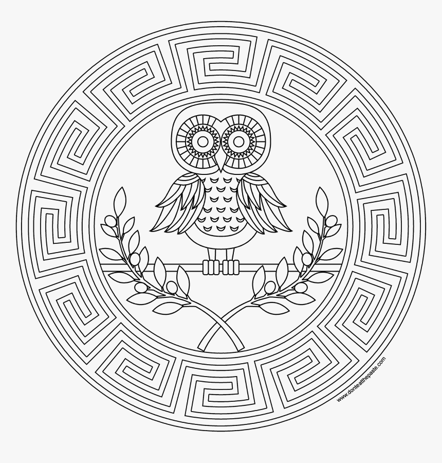 Athena Coloring Page- Available In Jpg And Transparent - Ender's Game Rat Army Logo, HD Png Download, Free Download