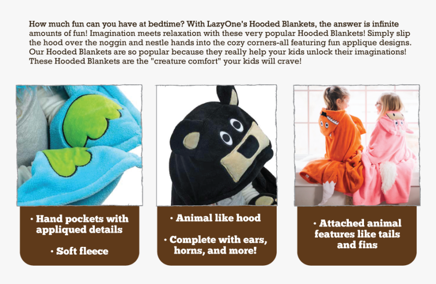 Hand Pockets, Critter Hood, Animal Features With Tails - Backpack, HD Png Download, Free Download