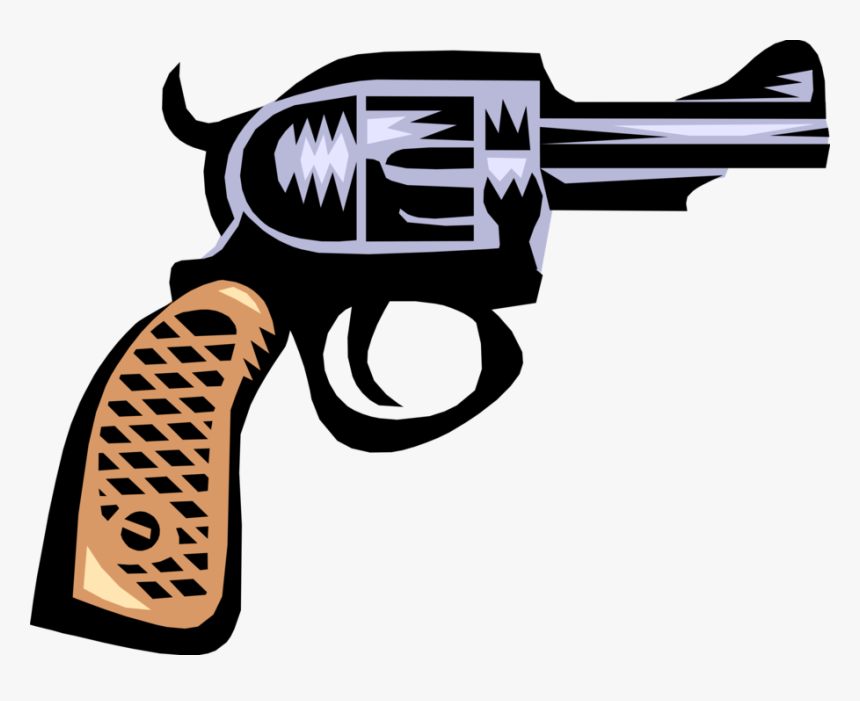 Vector Illustration Of Handgun Handheld Firearm Weapon - Silah, HD Png Download, Free Download