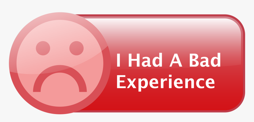 Bad Experience Button - Graphic Design, HD Png Download, Free Download