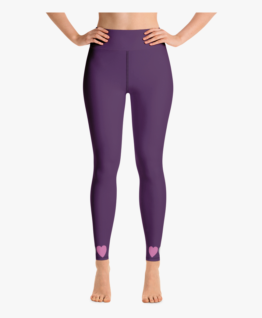 Purple Hearts Leggings - Milky Way Yoga Pants, HD Png Download, Free Download