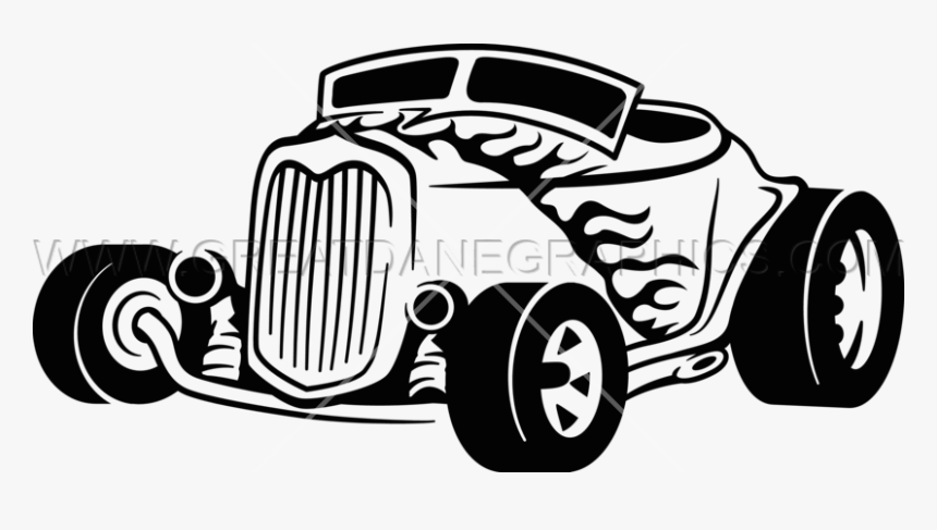 Hot Rod Car Clipart Svg Library Download Hotrod - 1932 Coupe Ford Hot Rod Clipart Black, HD Png Download, Free Download