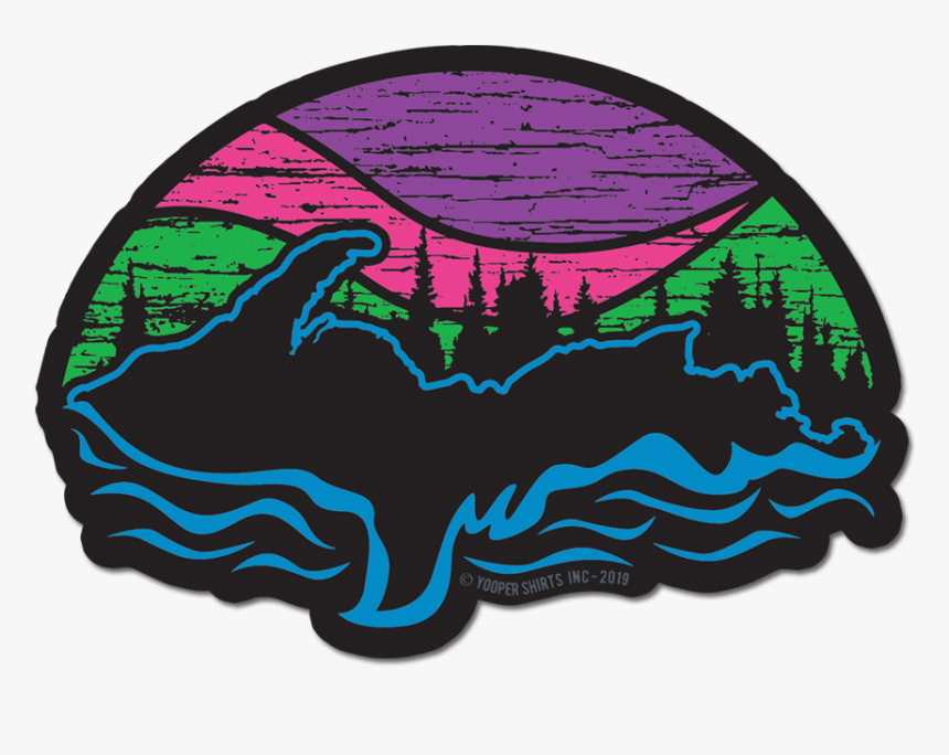 Sticker - "u - P - Northern Lights - Northern Lights Sticker, HD Png Download, Free Download