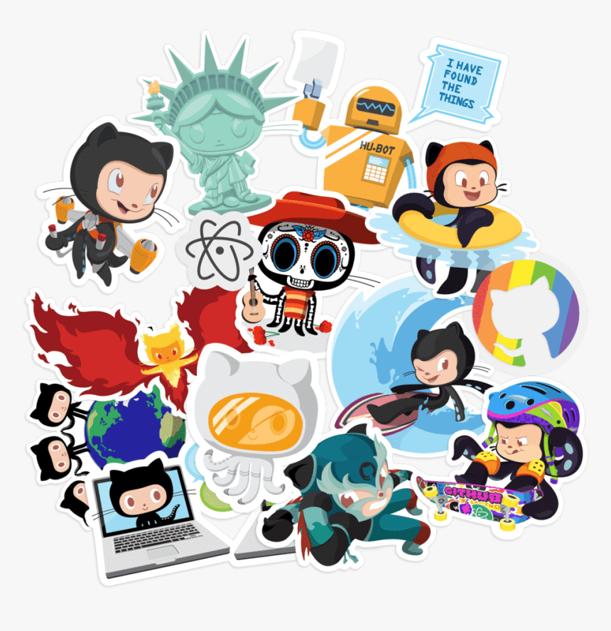 Github Stickers, HD Png Download, Free Download