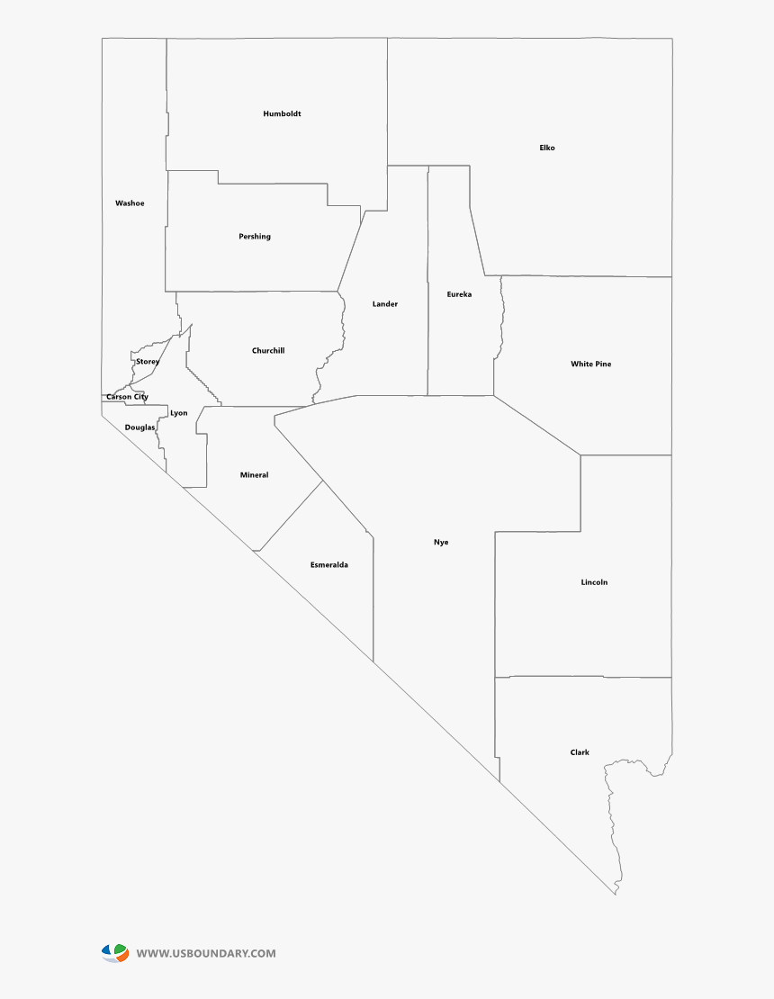 Printable Nevada County Map, HD Png Download, Free Download