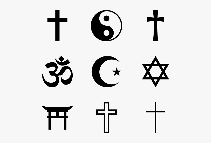 Religion Symbol Png Photos - Hinduism Buddhism Islam Christianity, Transparent Png, Free Download