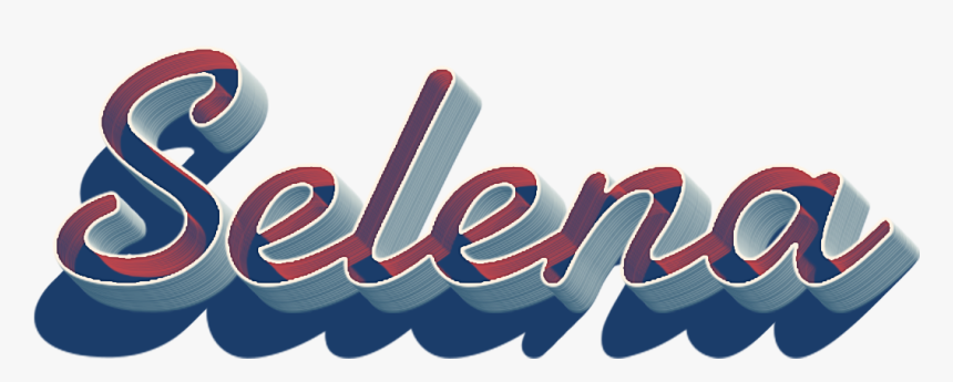 Selena 3d Letter Png Name - Graphic Design, Transparent Png, Free Download