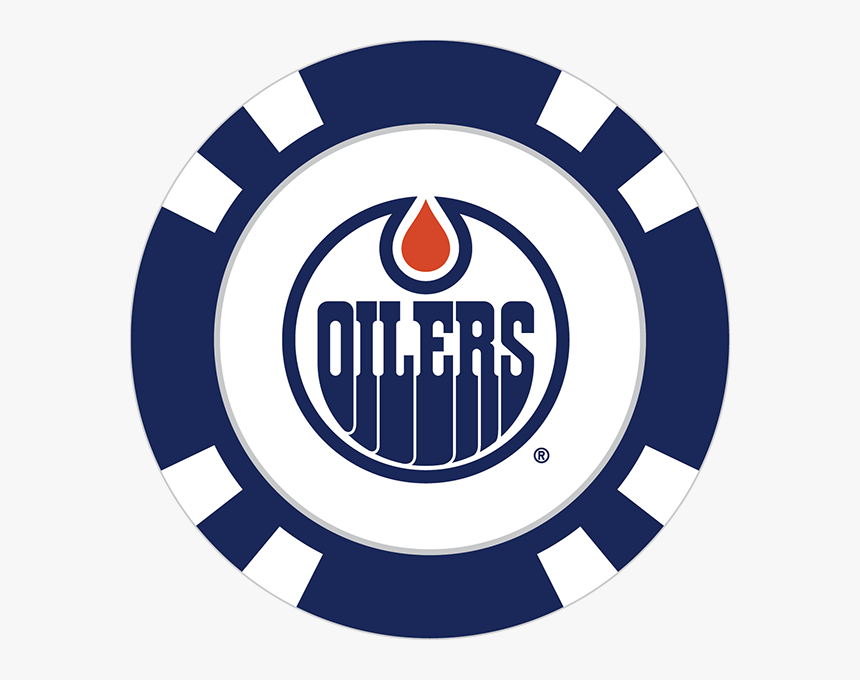 Edmonton Oilers Poker Chip Ball Marker - Edmonton Oilers Logo, HD Png Download, Free Download