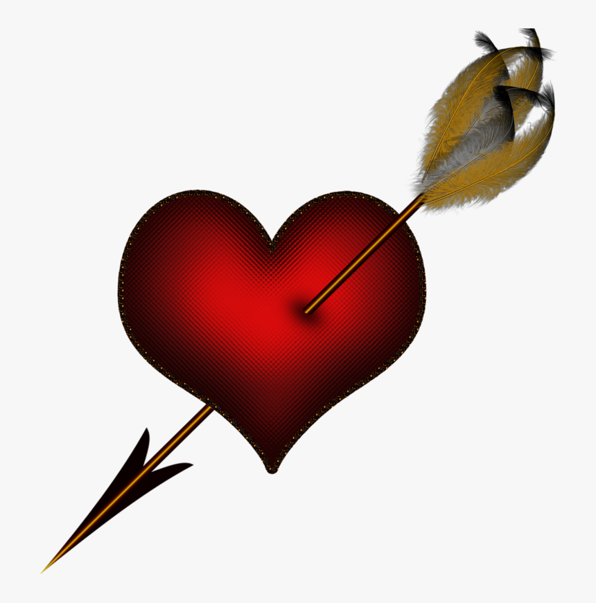 Heart With Arrow Transparent, HD Png Download, Free Download