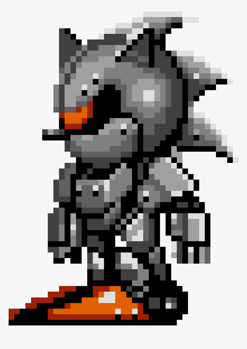 Villains Wiki - 16 Bit Sonic 2 Silver Sonic, HD Png Download, Free Download