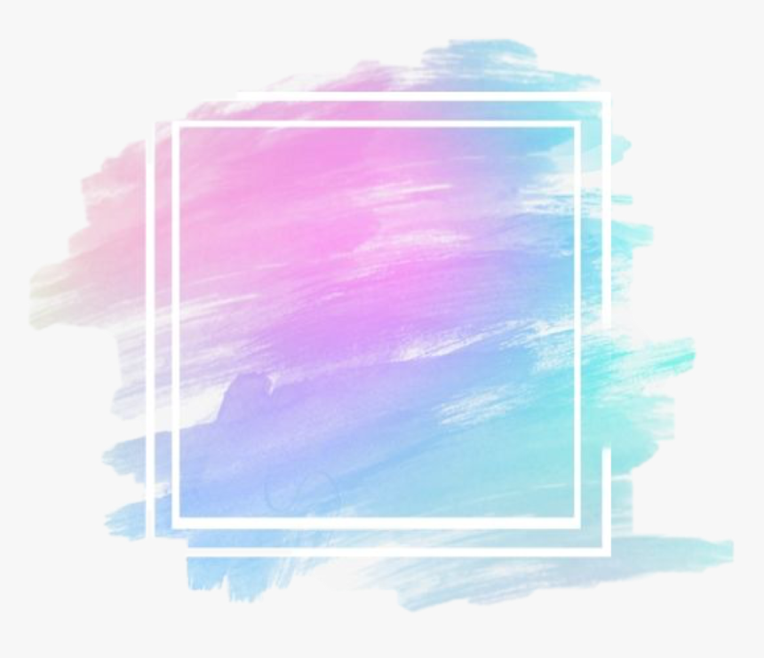 Watercolor Background With Frame, HD Png Download, Free Download