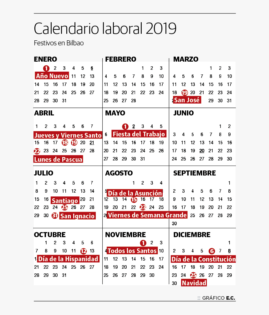 Calendario Laboral 2019 Alava, HD Png Download, Free Download