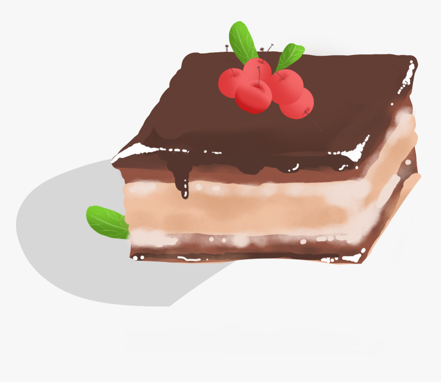 Cereja Chocolate Bolo De Png E Psd - Chocolate Cake, Transparent Png, Free Download