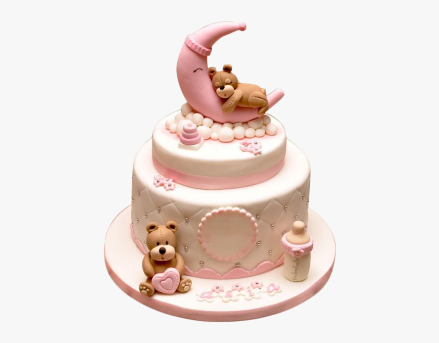 Girly Teddy Bear Birthday Cake, HD Png Download, Free Download