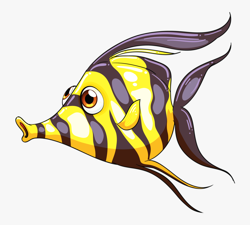 Colored Fish Drawings, HD Png Download, Free Download