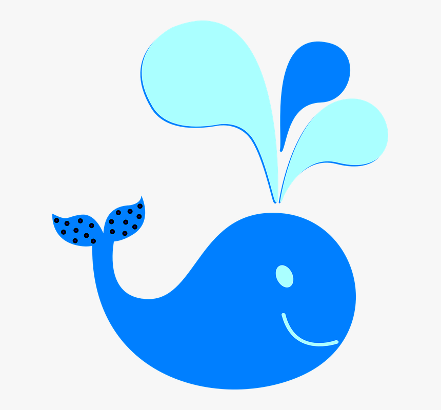 Whale Water Spout Clipart, HD Png Download, Free Download