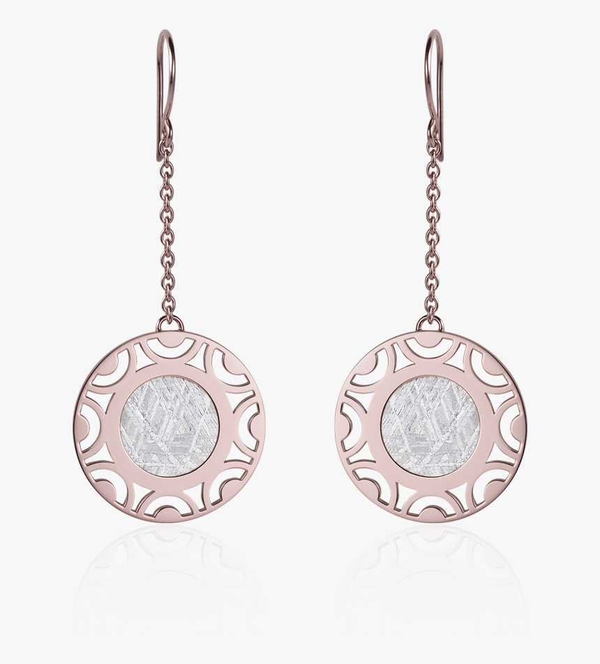 Meteorite Water Dangle Earrings In Red Gold - Earrings, HD Png Download, Free Download