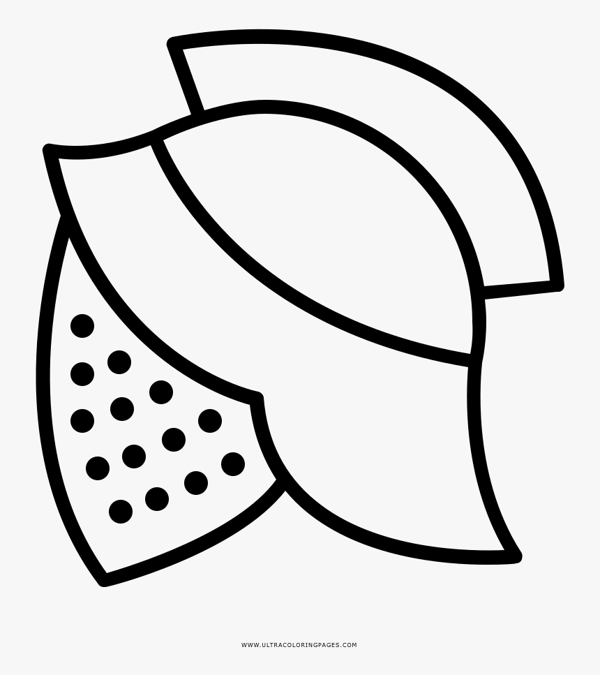 Medieval Helmet Coloring Page - Line Art, HD Png Download, Free Download