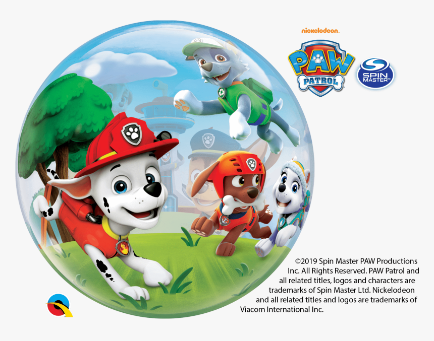 22 - Paw Patrol Bubble Balloon, HD Png Download, Free Download