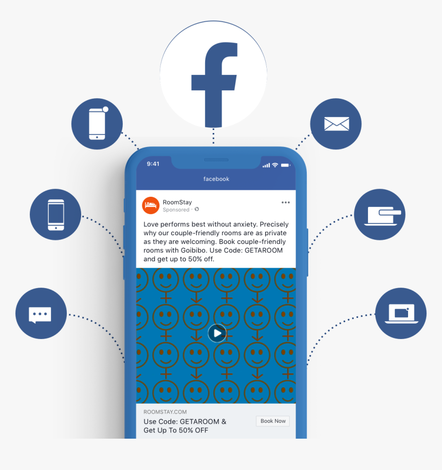 Facebook As A Channel - Mobile Phone, HD Png Download, Free Download