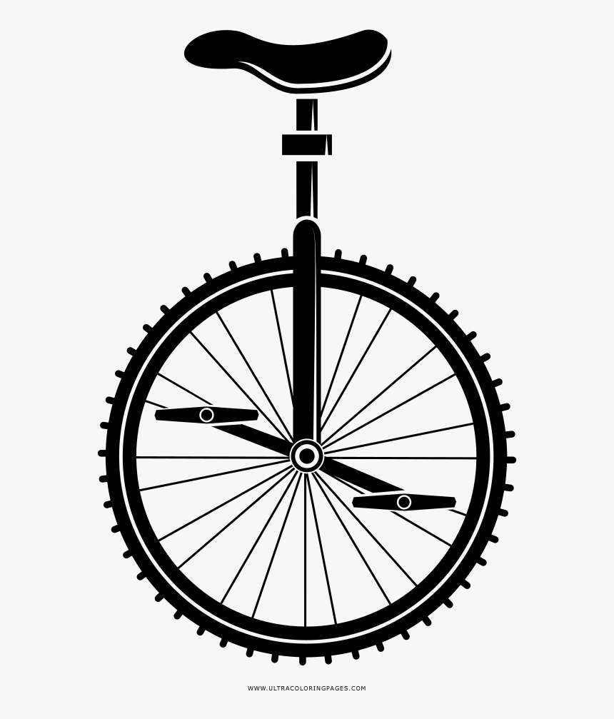 Unicycle Coloring Page - Ahmed Al Trabulsi, HD Png Download, Free Download
