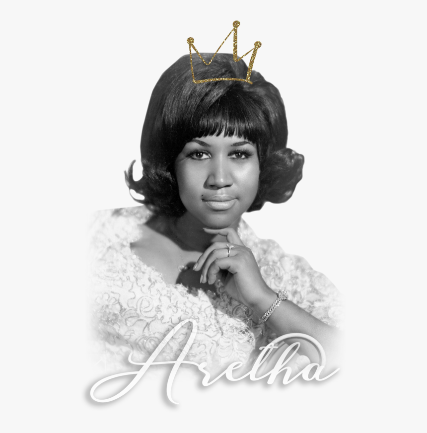 Aretha Franklin Rip Queen Of Soul Gold Glitter Crown - Aretha Franklin 60s Outfits, HD Png Download, Free Download