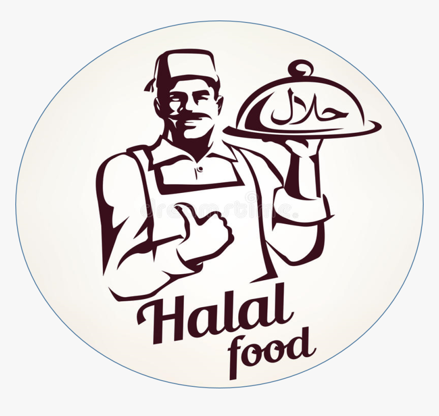 Halal Food Png - Logo Chef With Food, Transparent Png, Free Download