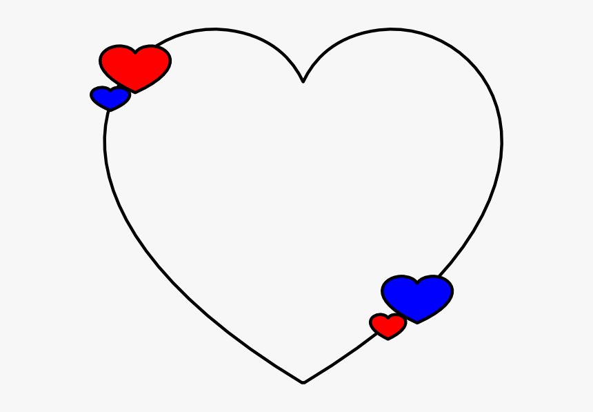 Clipart Blue And Red Heart, HD Png Download, Free Download