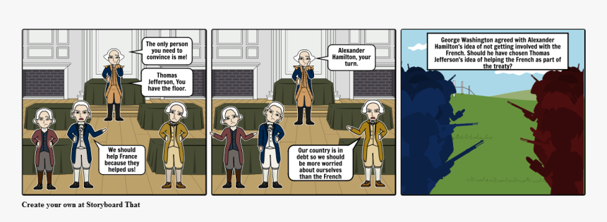 Cabinet Meeting Jefferson And Hamilton, HD Png Download, Free Download