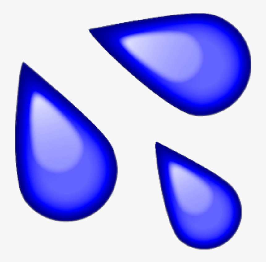 #blue #water #sweat #emoji #blueemoji #bluemojis - Sexting Emojis Kiss, HD Png Download, Free Download