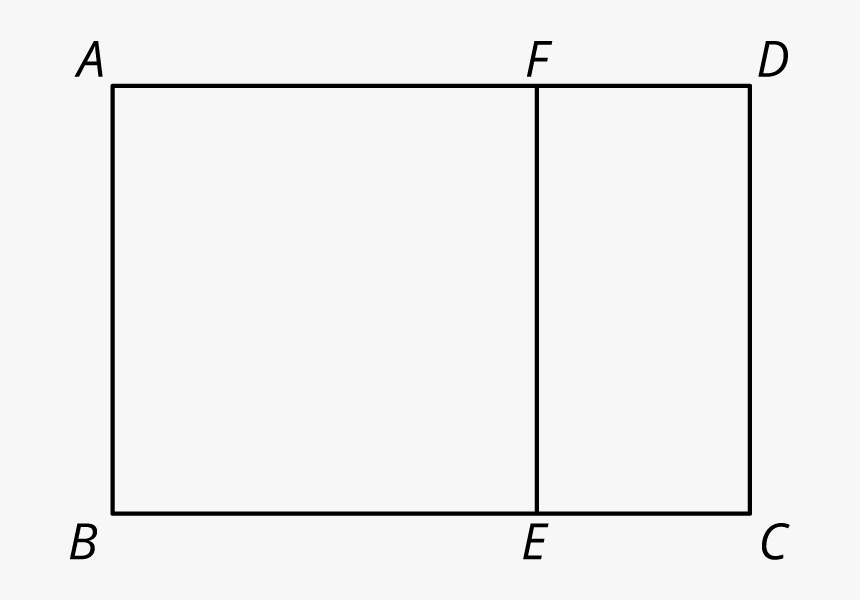 A Rectangle Is Labeled Abcd With Horizontal Side Bc - Parallel, HD Png Download, Free Download