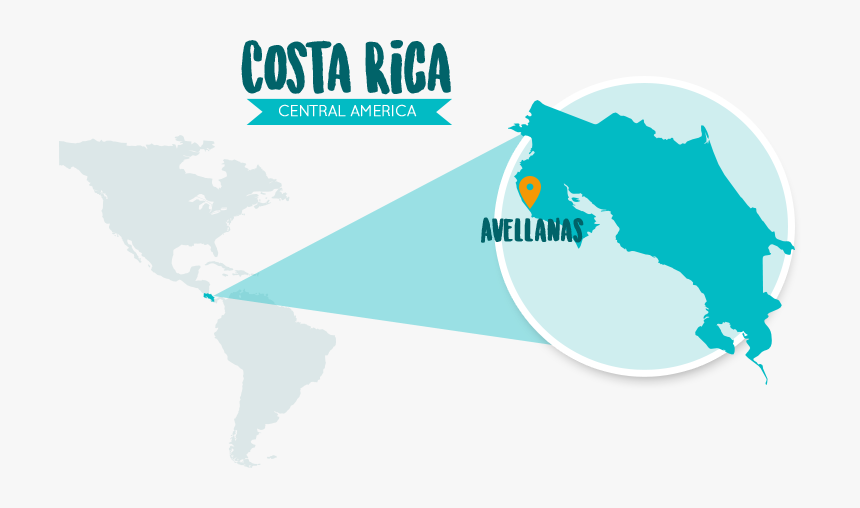 Silhouette Map Of Costa Rica, HD Png Download, Free Download