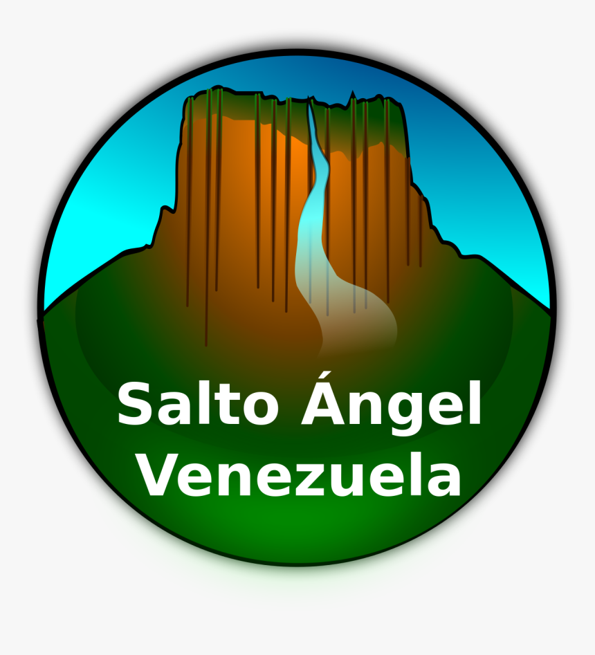 Salto Angel Venezuela Png Logo, Transparent Png, Free Download
