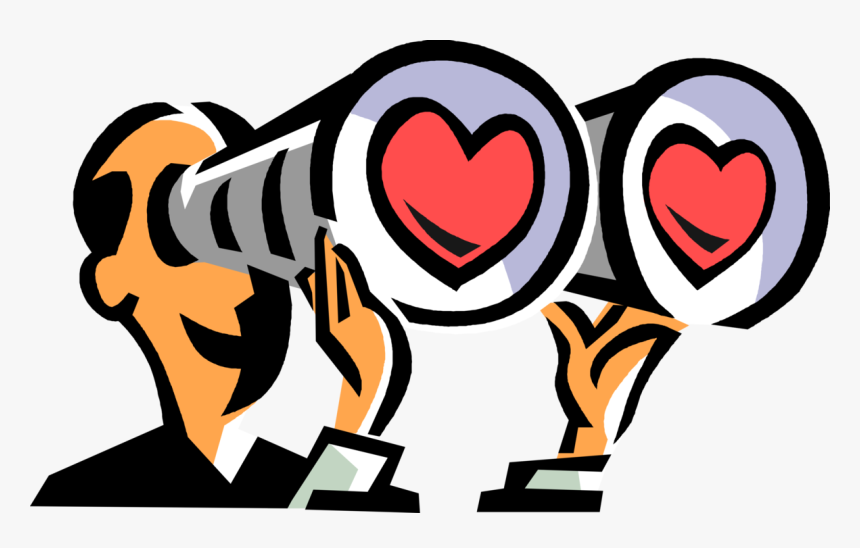 Men Clipart Binoculars - Man With Binoculars Clipart, HD Png Download, Free Download