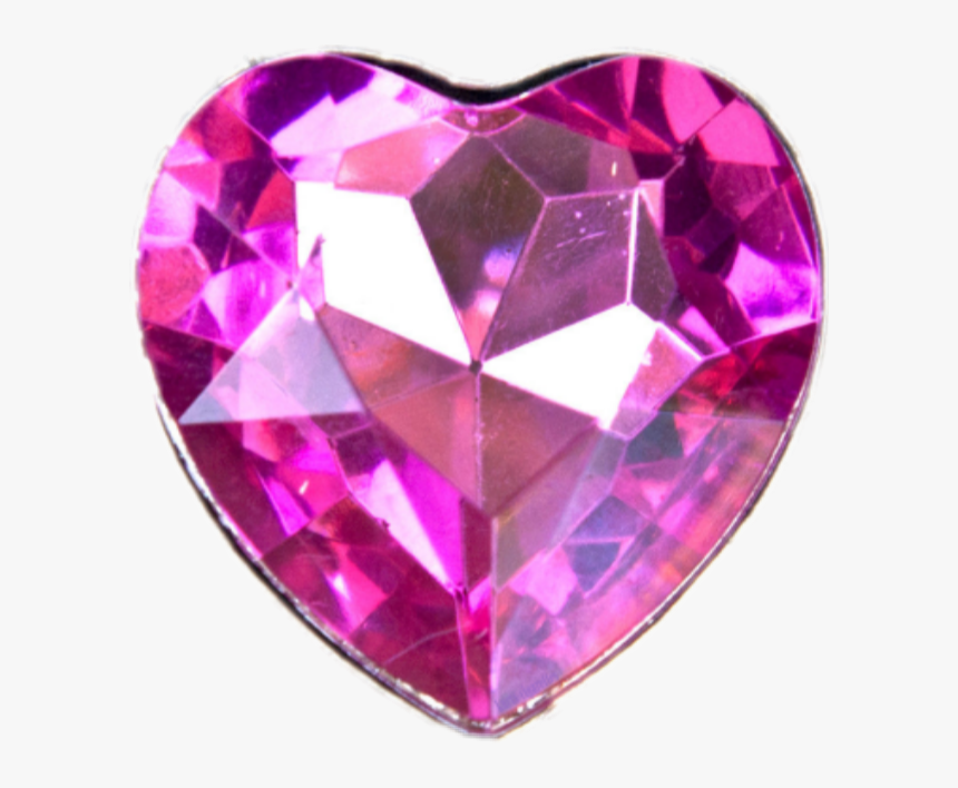 Pink Diamond Heart Png, Transparent Png - kindpng