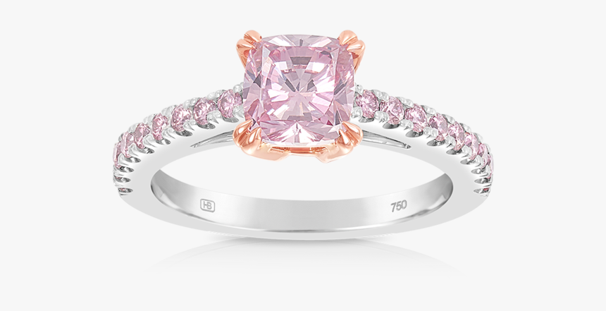 06ct Cushion Cut Argyle Pink Diamond Vault Ring"
 Data - Engagement Ring, HD Png Download, Free Download