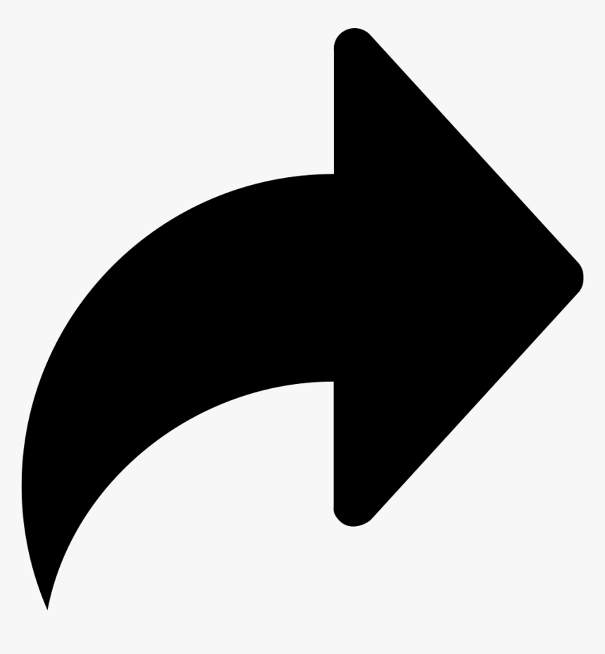 Right Arrow Symbol - Arrow Share Icon Png, Transparent Png, Free Download