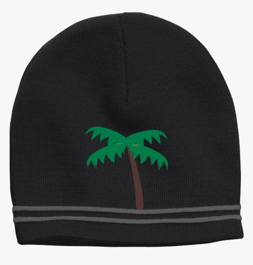 Palm Tree Emoji Stc20 Sport-tek Colorblock Beanie - Beanie, HD Png Download, Free Download