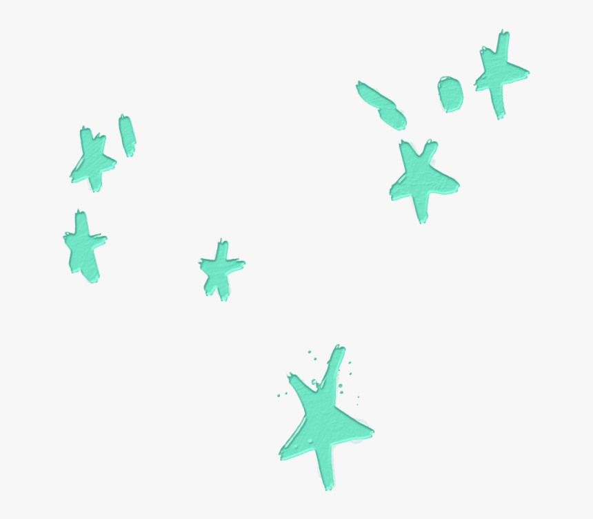 Stars Green Overlay Sticker - Star, HD Png Download, Free Download