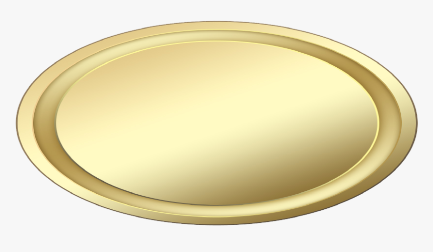 Gold Oval Button - Circle, HD Png Download, Free Download
