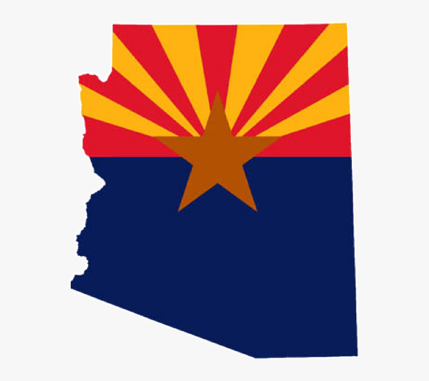 Arizona Flag In State, HD Png Download, Free Download