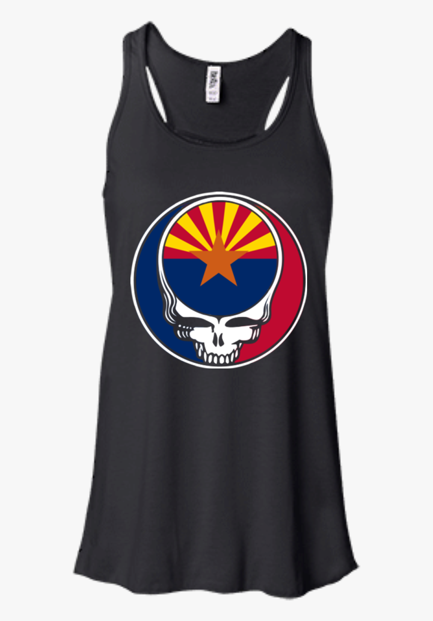 Arizona Flag Of Arizona Hoodies Sweatshirts - Bella + Canvas Women's B8800 Flowy Racerback Tank, HD Png Download, Free Download