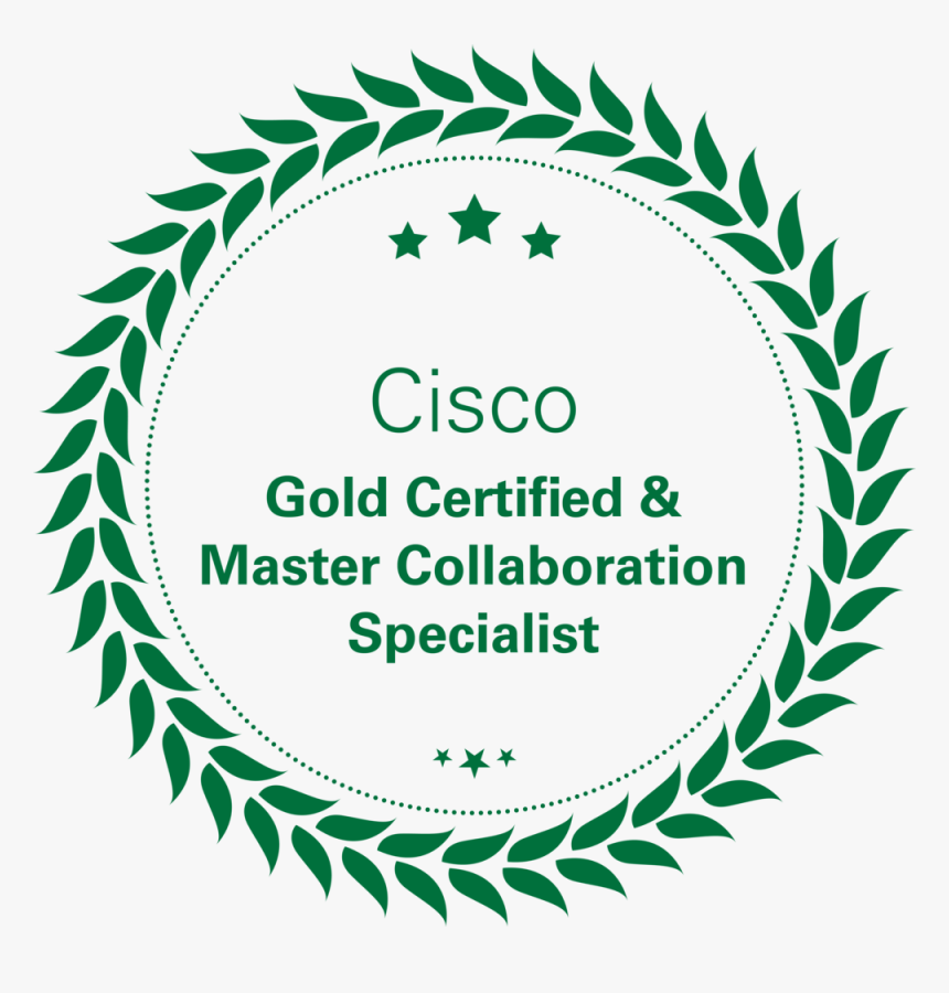 Cisco Gold Certified And Master Collaboration Partner, HD Png Download, Free Download