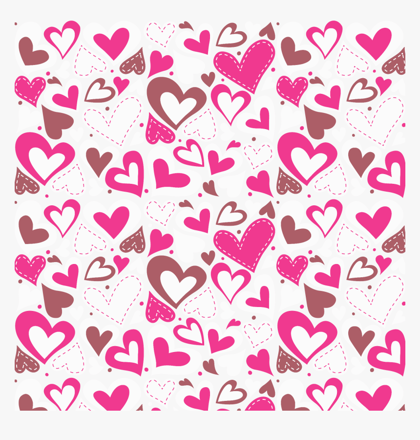 Hearts Background Png - Heart, Transparent Png, Free Download
