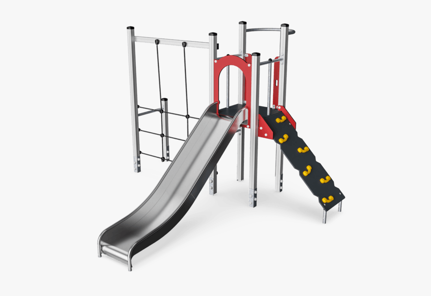 Kpl101401 Play Tower With Climbing Net Wood Posts &, HD Png Download, Free Download