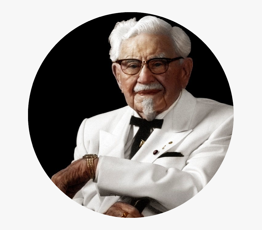 Kfc Logo Png - Colonel Sanders, Transparent Png, Free Download