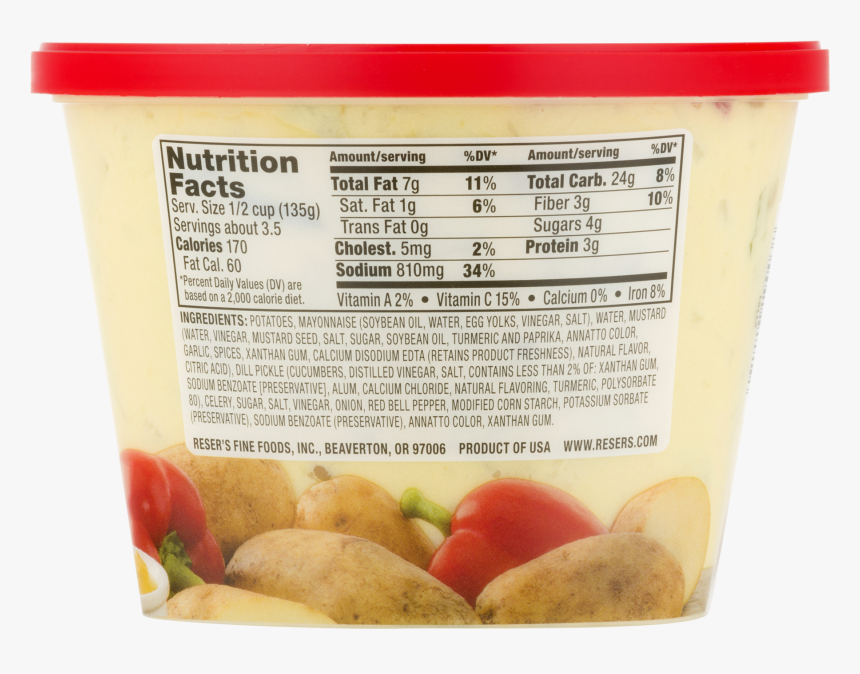 Macaroni Salad Png - Label, Transparent Png, Free Download